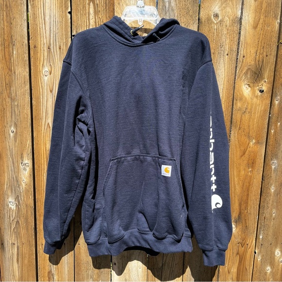 Sold Carhartt Men's Navy Hoodie - Picture 1 of 3